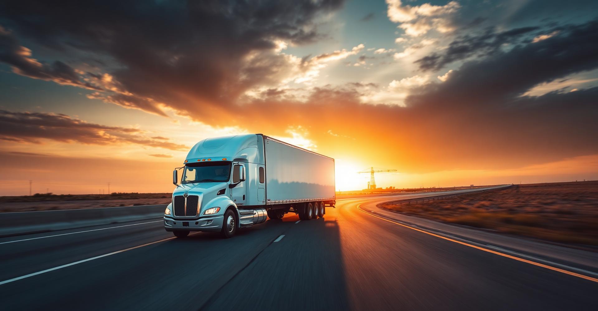 Moving truck on a Texas highway heading toward Plano